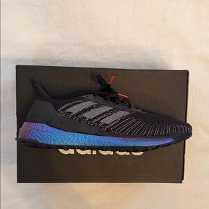 Adidas Solar Boost Black and Blue Shoes